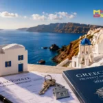 A guide on how to buy real estate in Greece showing property options and investment tips