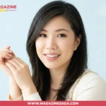 Andriejanssen, finance executive and wife of Facebook co-founder Eduardo Saverin, smiling in a light studio portrait.