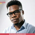 Justice Crack (Justice Mark Chidiebere), Nigerian blogger and social media influencer, in a light blue shirt