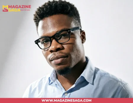 Justice Crack (Justice Mark Chidiebere), Nigerian blogger and social media influencer, in a light blue shirt