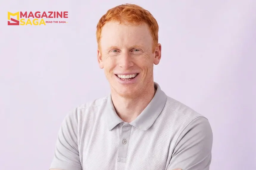 Reed Cross Howard smiling, wearing a grey polo shirt - son of Ron Howard and professional golfer