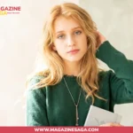 Young woman in a green sweater holding a notebook, used as a representative image for Jessie Phoenix Jopling biography