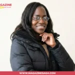 Keisha Combs, sister of Sean Diddy Combs, smiling in a casual portrait photo for Magazine Saga