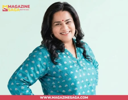 Zarna Garg smiling in a teal kurta, featured in her 2026 net worth and biography profile