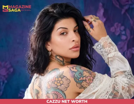 Cazzu, Argentine trap singer, with heart tattoo under eye and tattooed shoulder