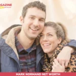 Mark Normand smiling closely with a woman, used for the Mark Normand net worth article