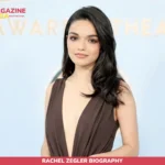Rachel Zegler biography photo at a theatre awards red carpet event