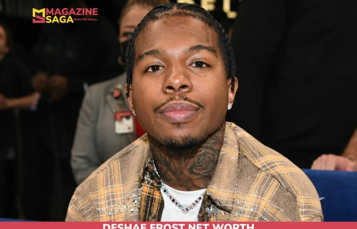 Deshae Frost Net Worth portrait with neck tattoo and diamond necklace